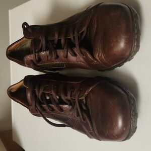 Born Brown Leather Lace Up Mens Shoes size 13